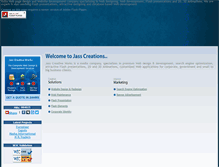 Tablet Screenshot of jasscreativeworks.com